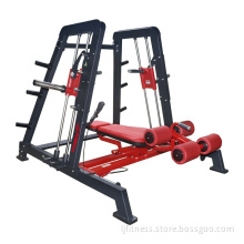 Gas assisted adjustment smith gym machine dual system